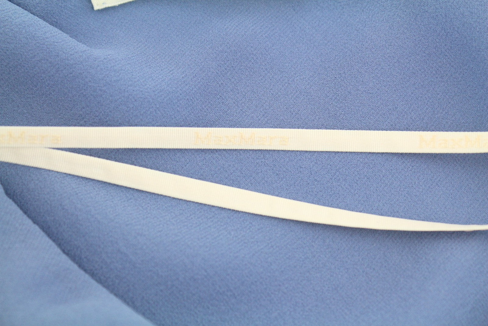 MAX MARA Women Blouse EU40 Blue Spaghetti Strap Shiny Look Lined