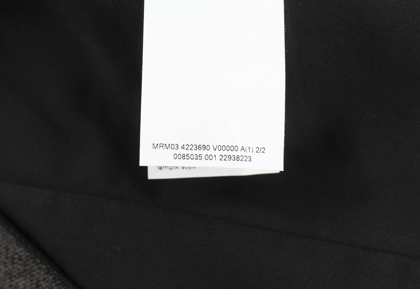 MARINA RINALDI Women Dress EU46 Black Wool Blend V-Neck 3/4 Sleeves Knee-Length