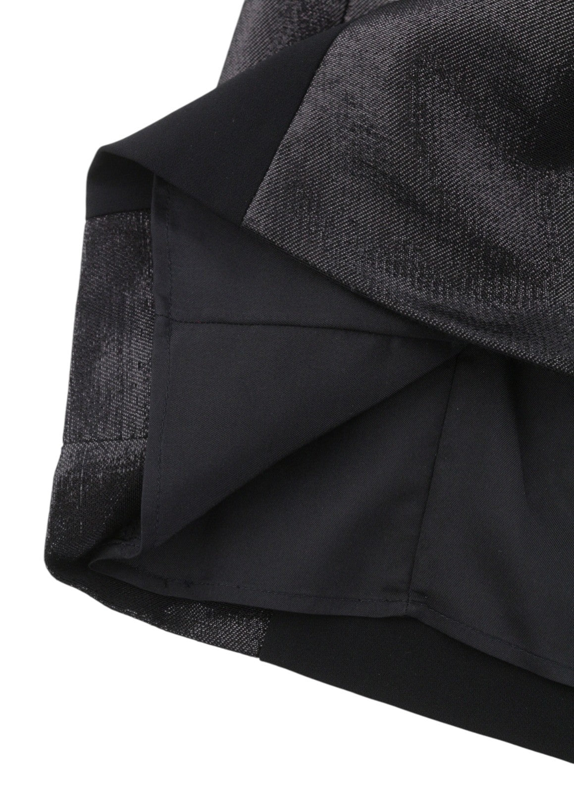 MARINA RINALDI Women Dress EU46 Black Wool Blend V-Neck 3/4 Sleeves Knee-Length