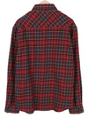 Button-Up Spray Book Check Flan Red