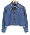 Button-Up Pacific Roads Cropped Denim