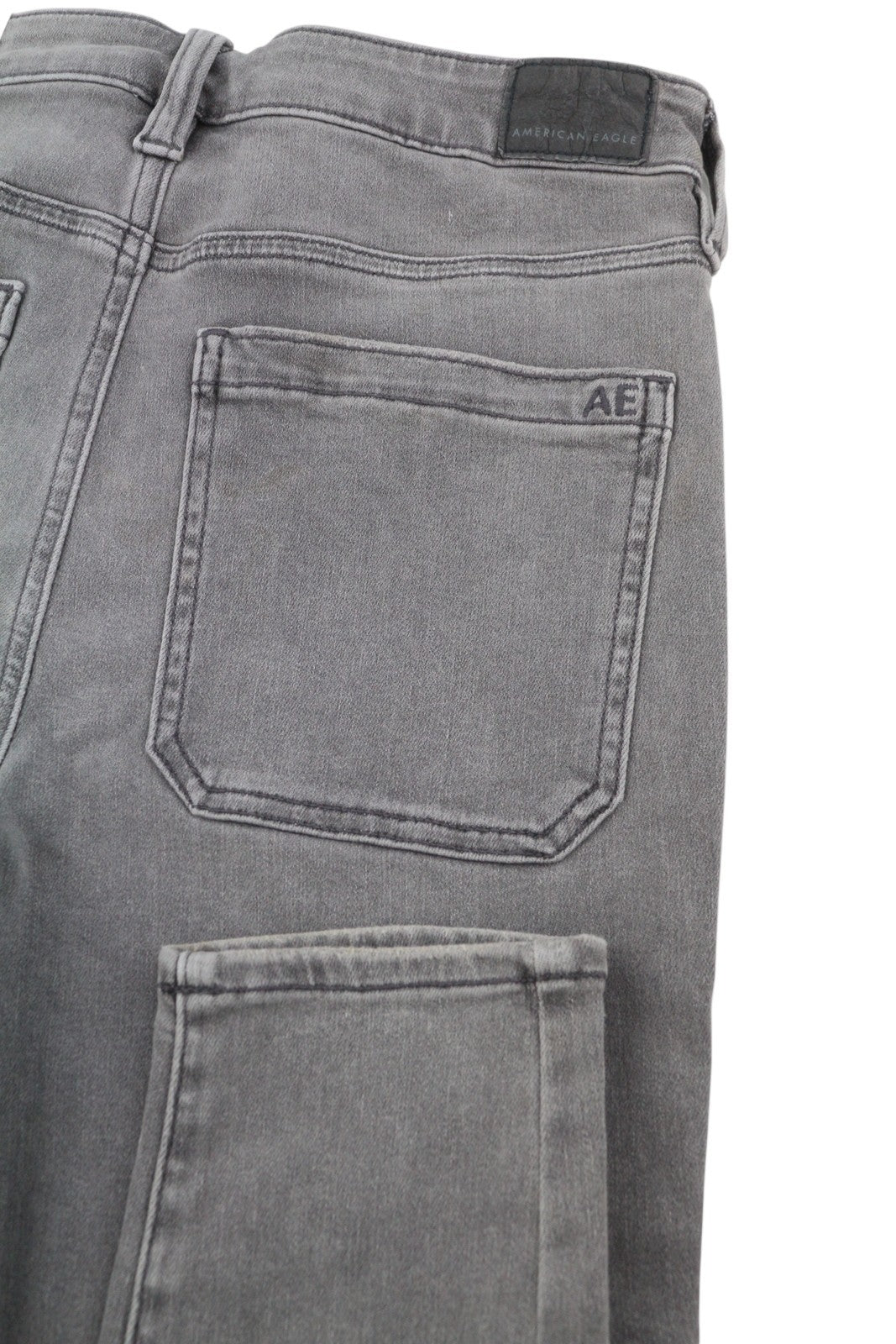 AMERICAN EAGLE OUTFITTERS Super Hi-Rise Jegging Women Jeans W30 Smoked Grey