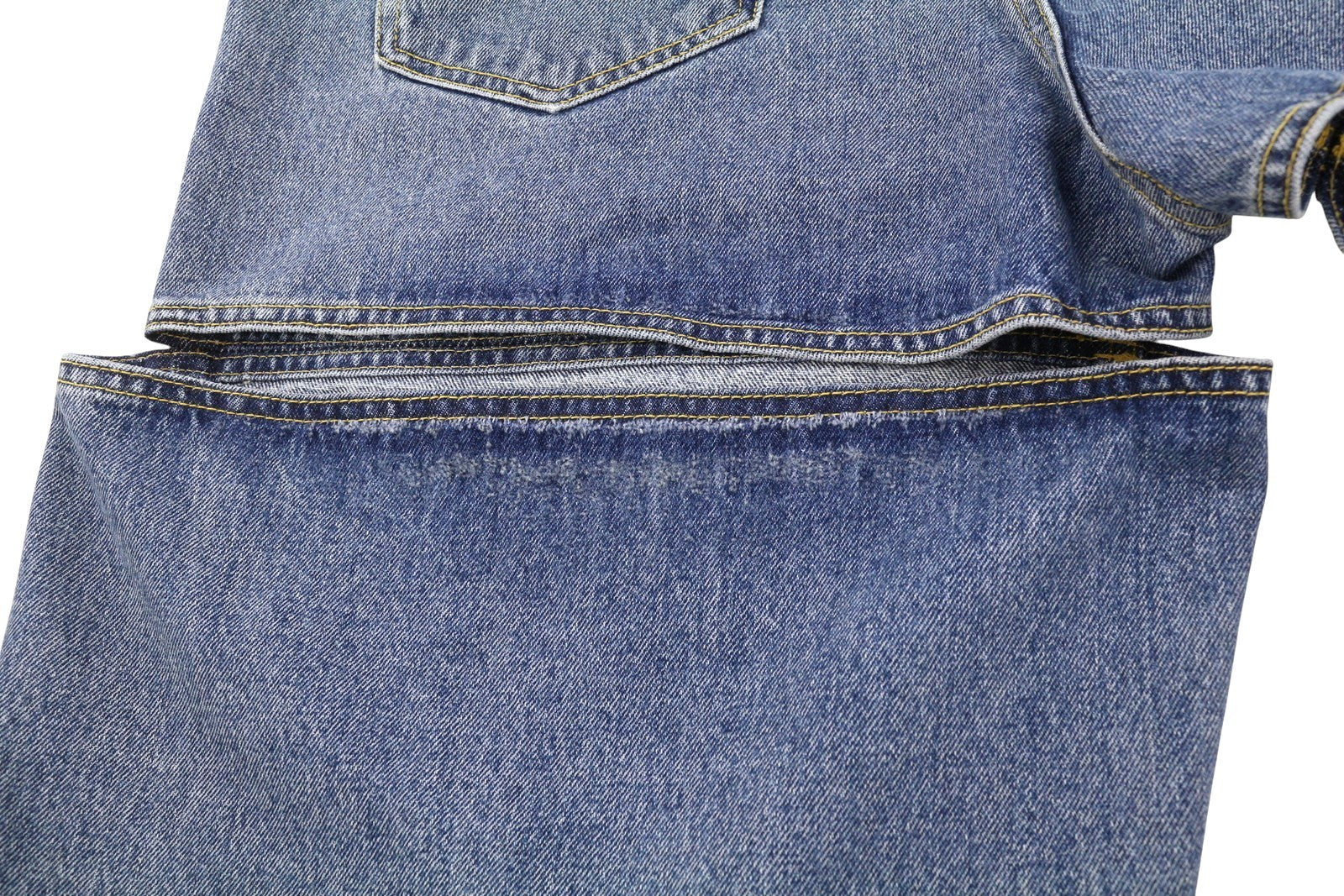 THE ATTICO Women Jeans W29 Blue Baggy Loose Fit Cut-Out Detail FW25 RRP790