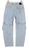 Jeans Bleach Cargo Over Pant
