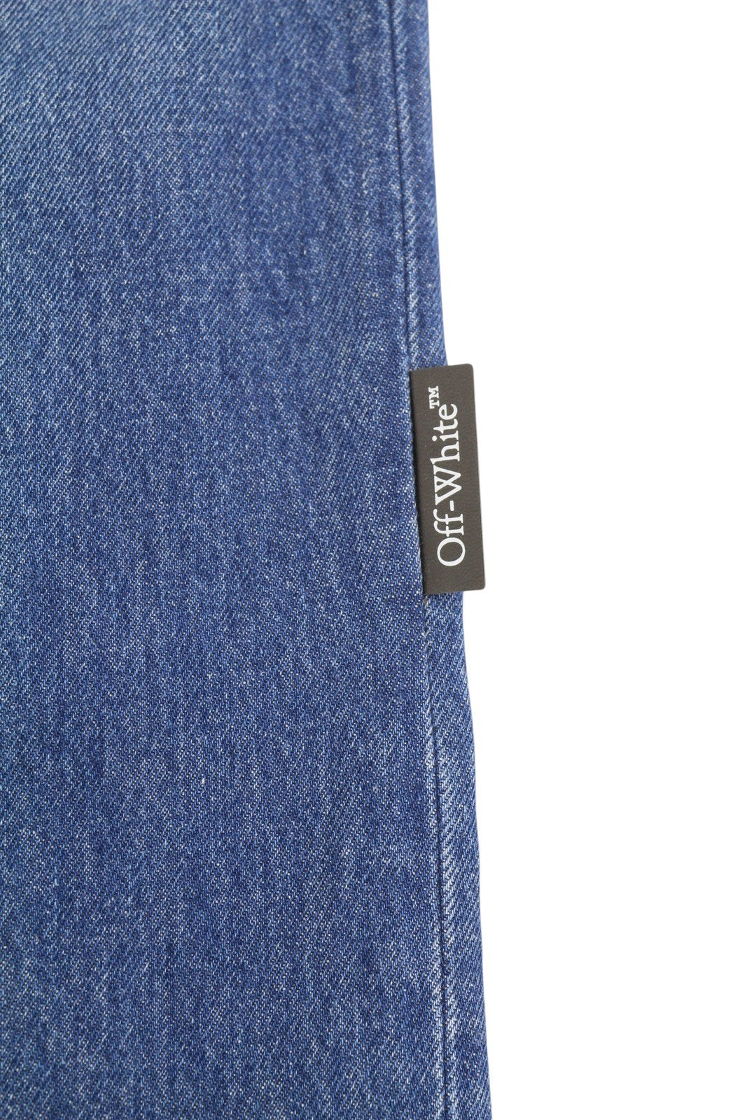 OFF-WHITE Denim Britney Women Jeans W26 Blue Washed Slim Button Fly RRP499