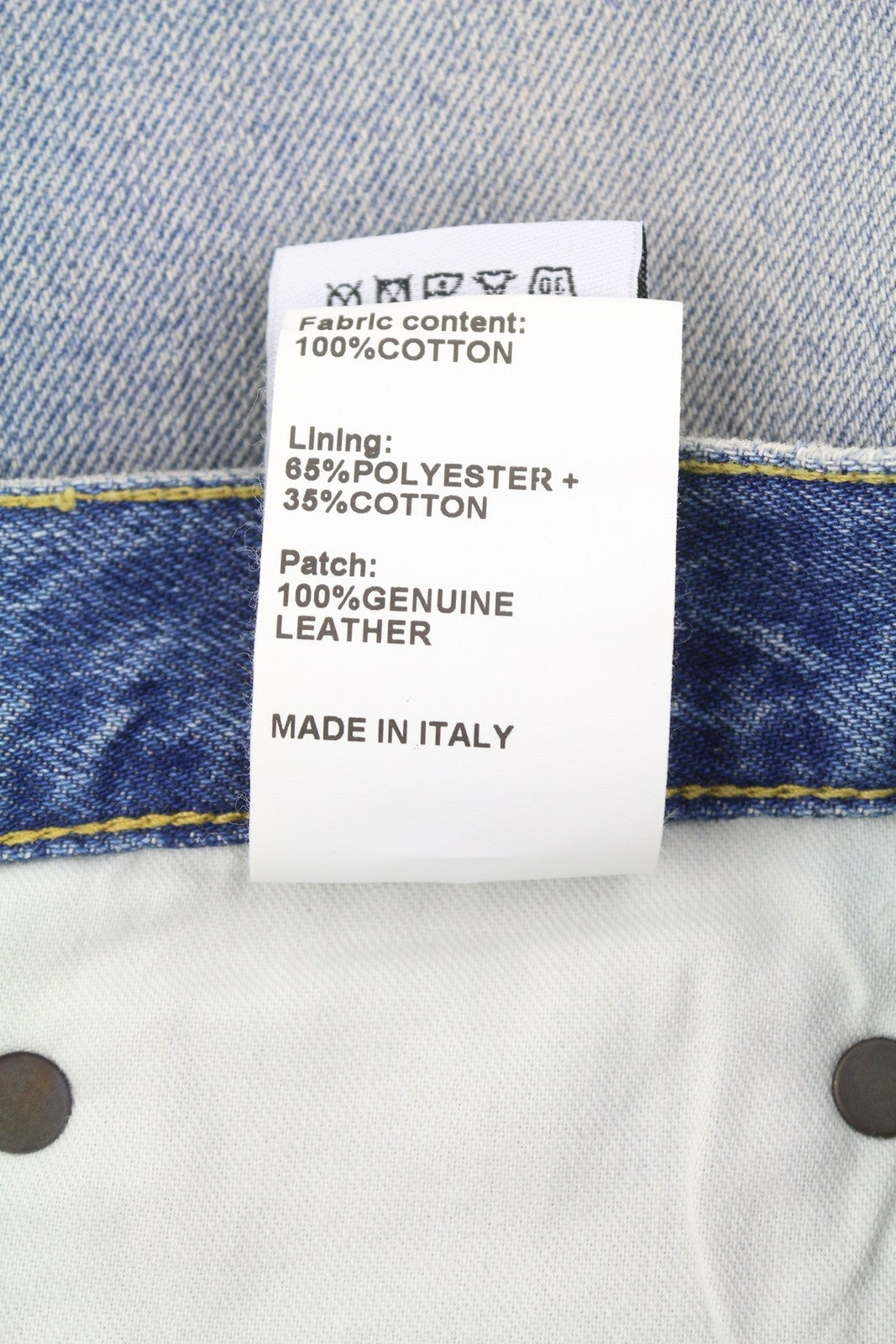 R13 D'Arcy Loose Men Jeans 33 Veiled Blue Whiskered Faded Zip SS25