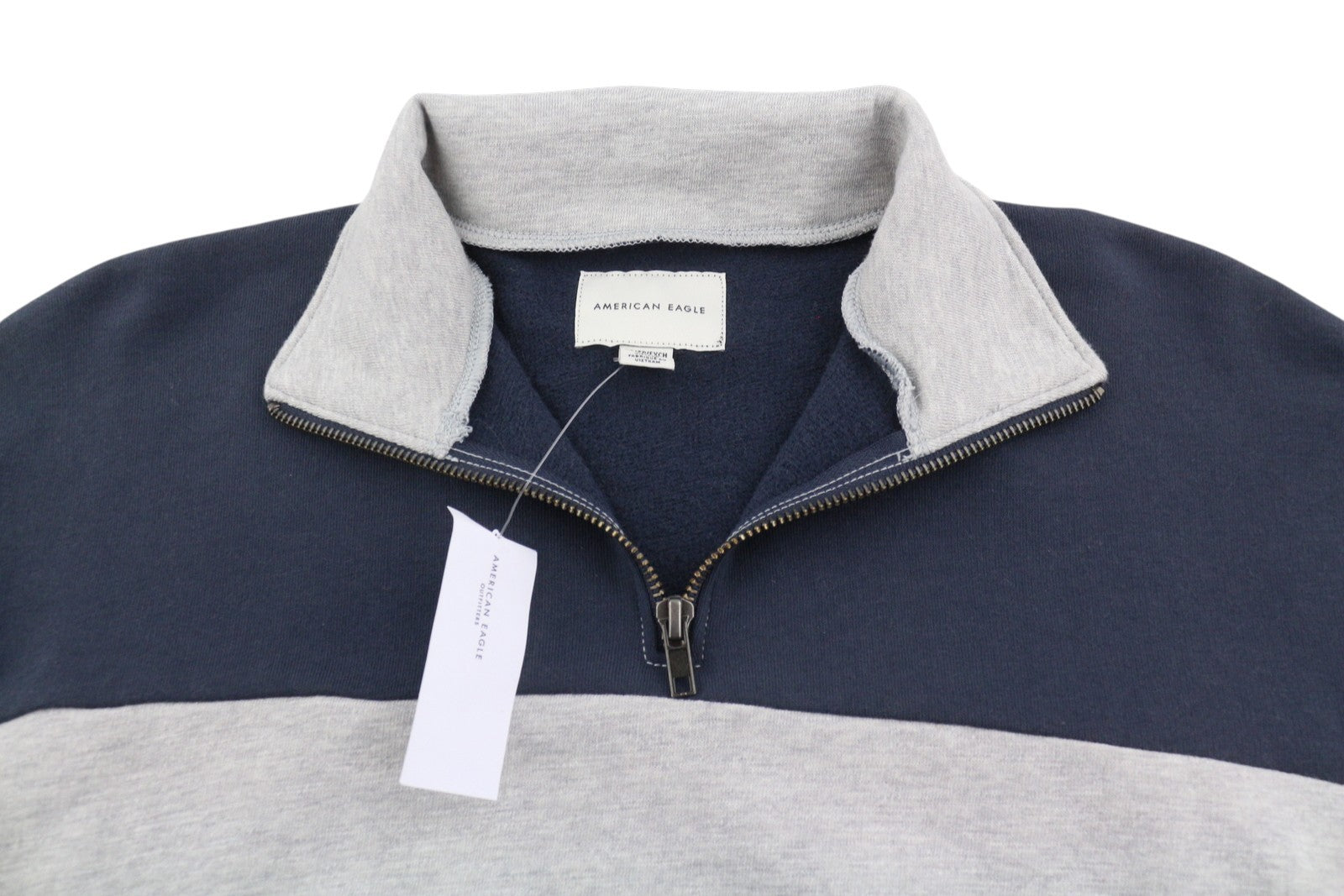 AMERICAN EAGLE OUTFITTERS Women Sweatshirt XS Melange Half Zip Neck Oversized