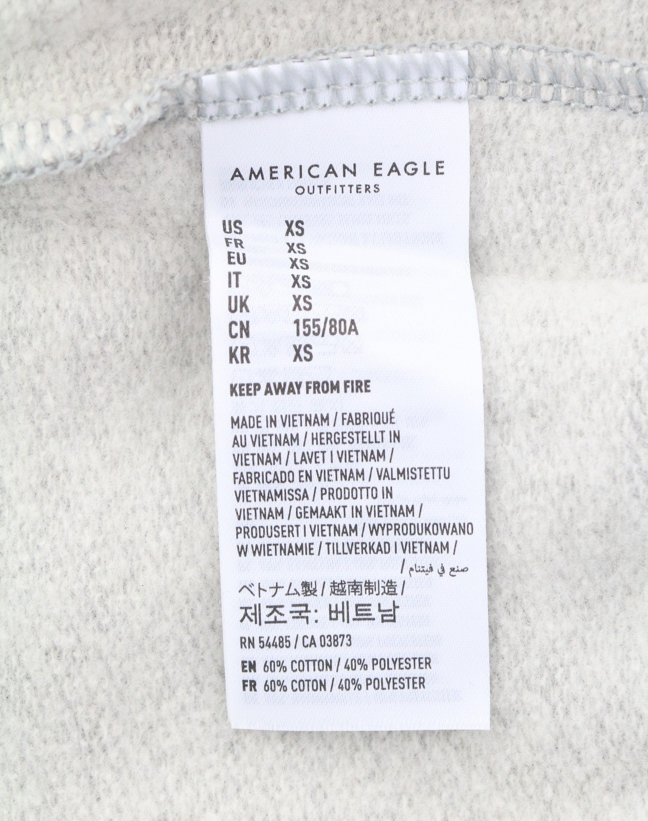AMERICAN EAGLE OUTFITTERS Women Sweatshirt XS Melange Half Zip Neck Oversized