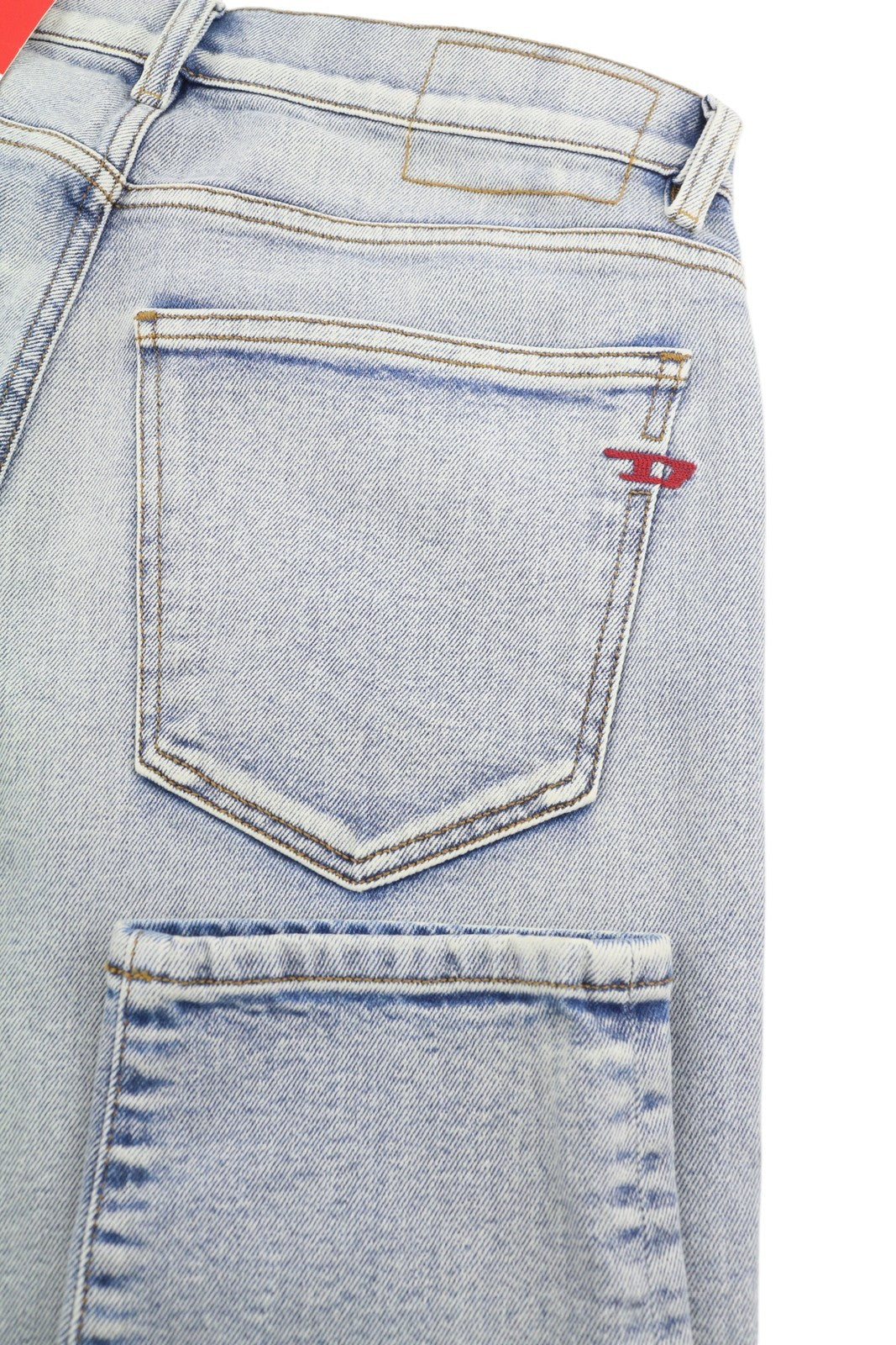 DIESEL 2019 D-Strukt 09C08L Men Jeans W30/L32 Blue Faded Slim Fit Zip Fly RRP350