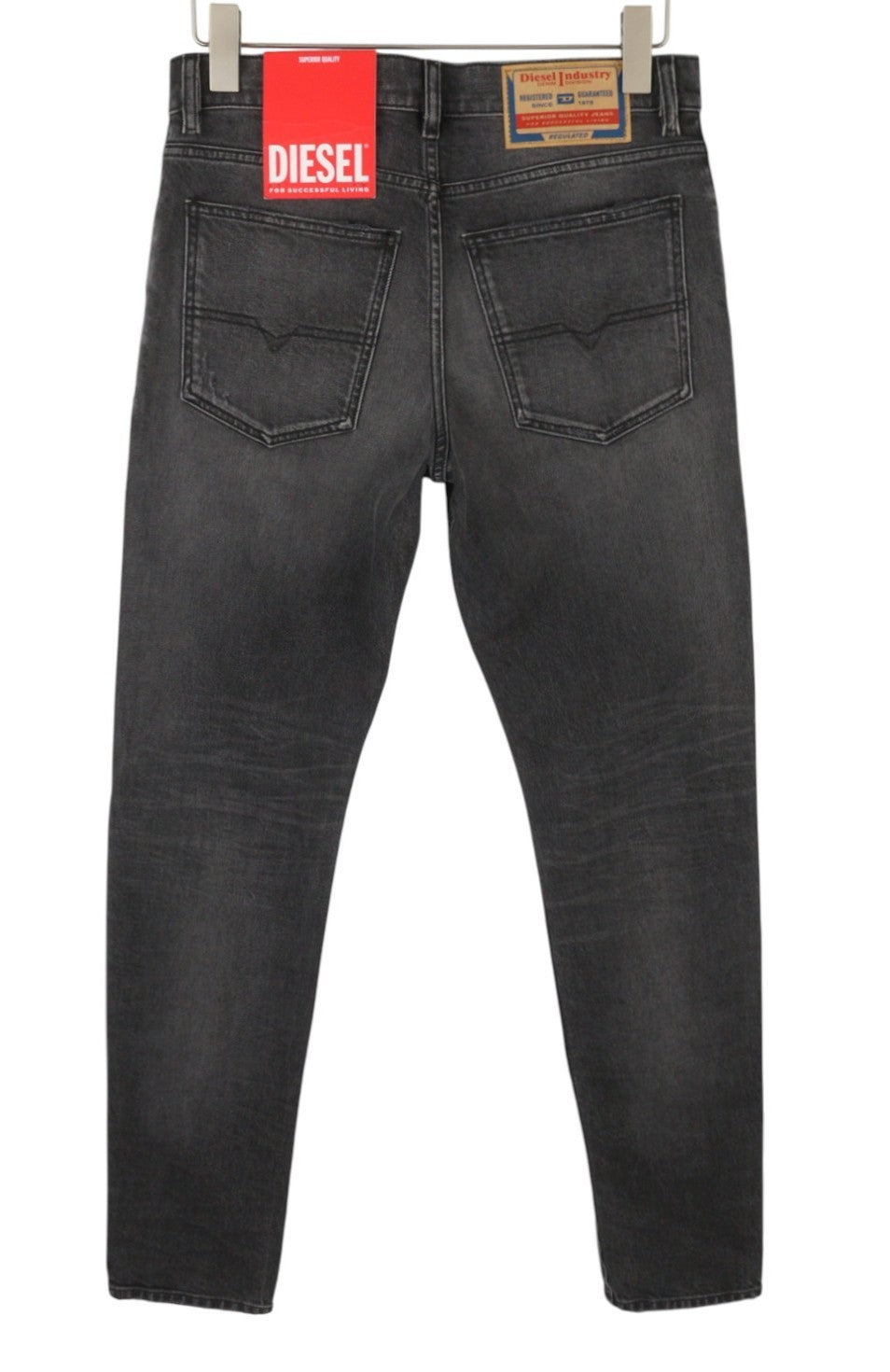 DIESEL 1995 D-Sark 09G19 Men Jeans W30/L32 Grey Faded Distress Slim RRP225