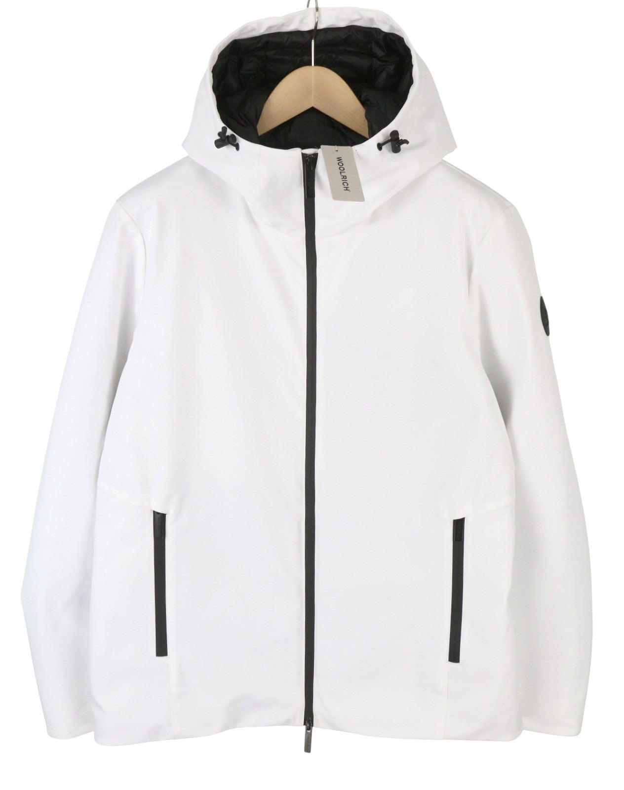 WOOLRICH Pacific Soft Shell Men Jacket L White Down Waterproof RRP550