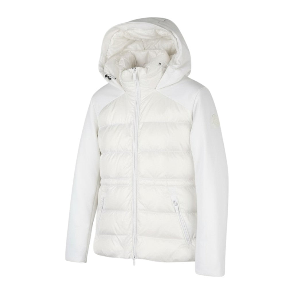 WOOLRICH Soft Shell Down Hybrid Women Jacket S White Quilted RRP520
