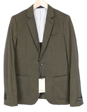 SCOTCH & SODA Men Blazer ~S Green Slim Melange Stretch Half Lined