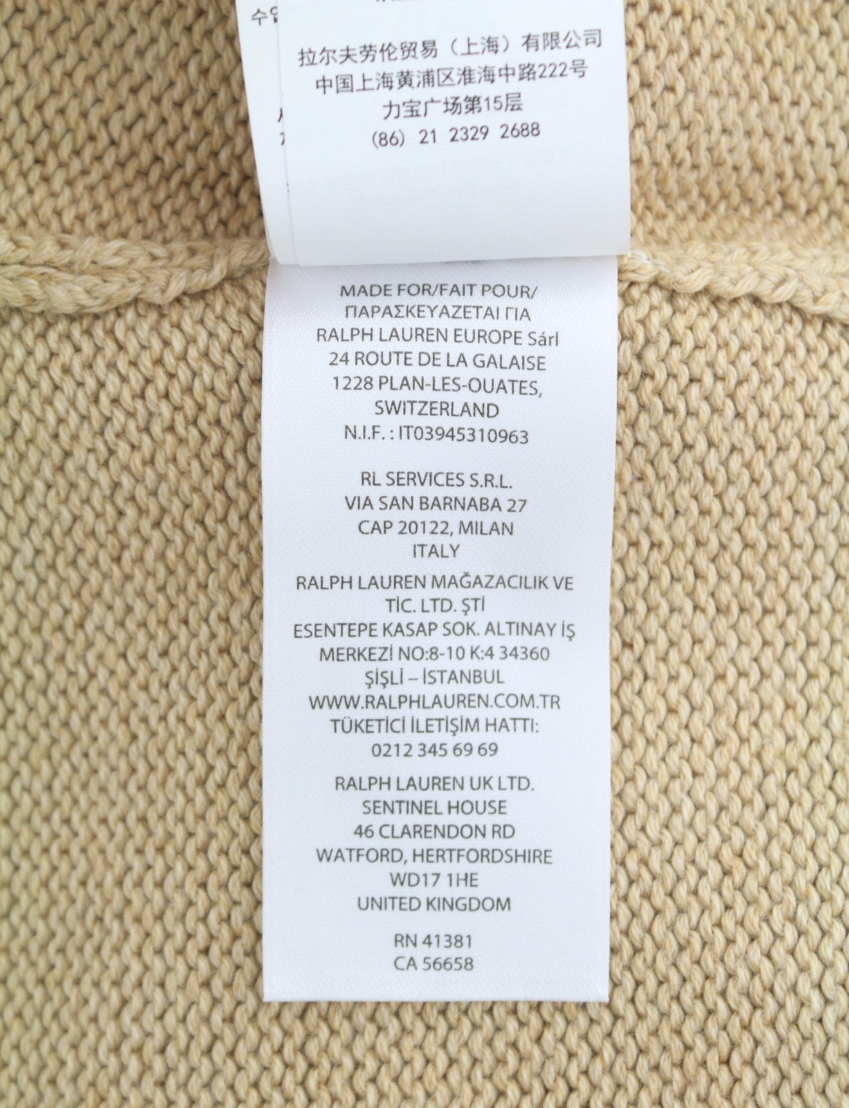 RALPH LAUREN Classics Brown Men Jumper L Fine Knit Crew Wool Pull On RRP199