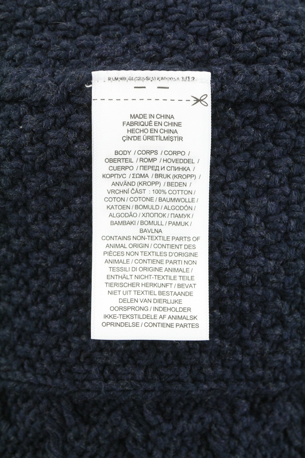 RALPH LAUREN Men Jumper L Dark Blue Cable Knit Button Cardigan Pockets RRP329