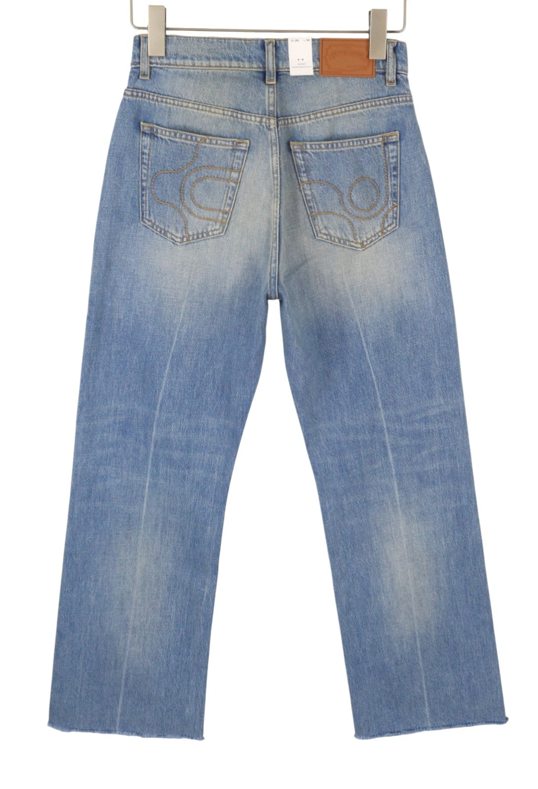 EYTYS Avalon Torn Indigo Cropped Bootcut Women Jeans W30/L32 Men Unisex RRP370