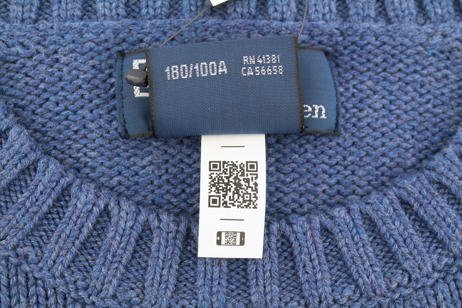 RALPH LAUREN Classics Blue Men Jumper L Cotton USA Flag Knit Pull On RRP499