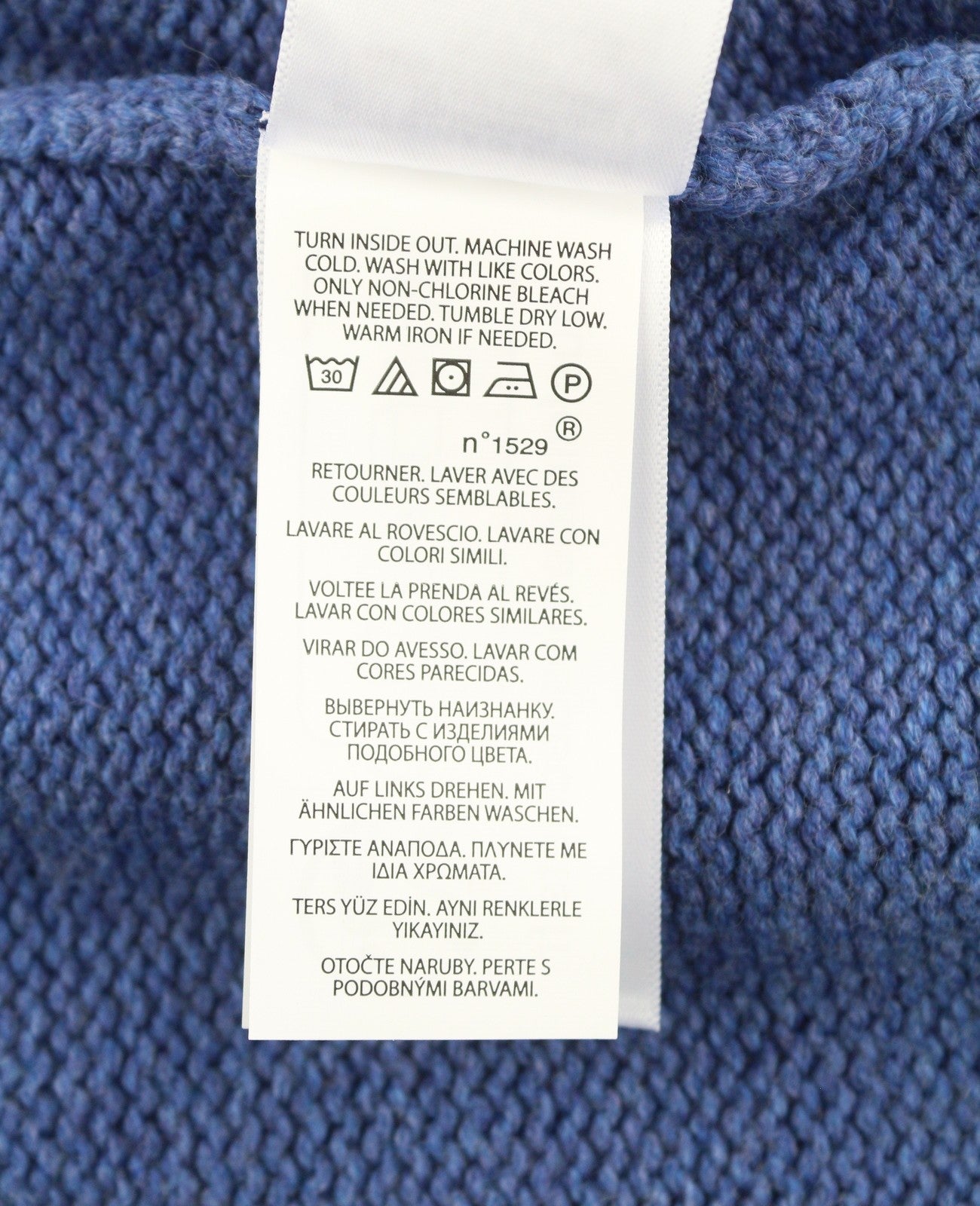 RALPH LAUREN Classics Blue Men Jumper L Cotton USA Flag Knit Pull On RRP499