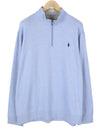 Blue Cotton Sweatshirt
