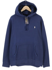 RALPH LAUREN Classics Navy Men Hoodie XL Logo Hooded Kangaroo Pull On