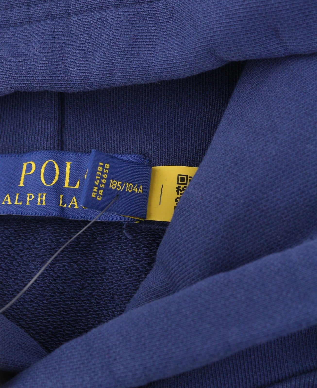 RALPH LAUREN Classics Navy Men Hoodie XL Logo Hooded Kangaroo Pull On