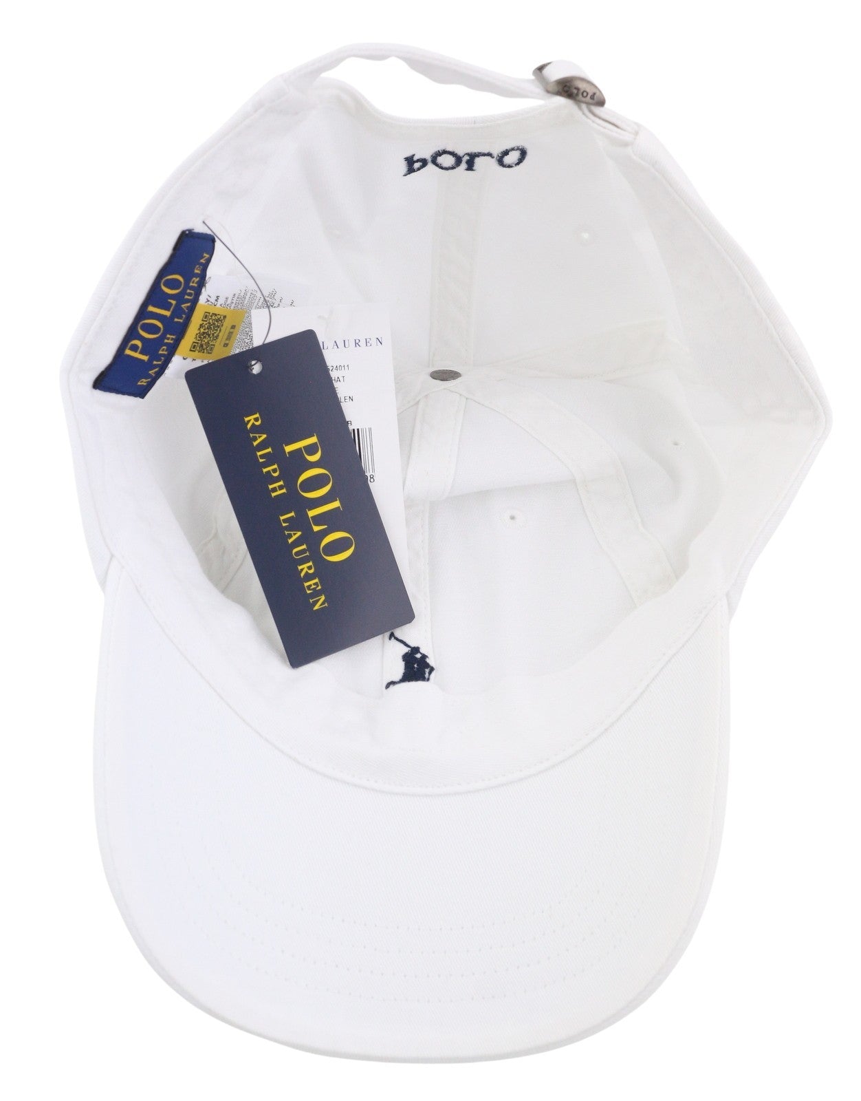 RALPH LAUREN Core Replen Men Cap OS White Logo Embroidered Baseball Unisex