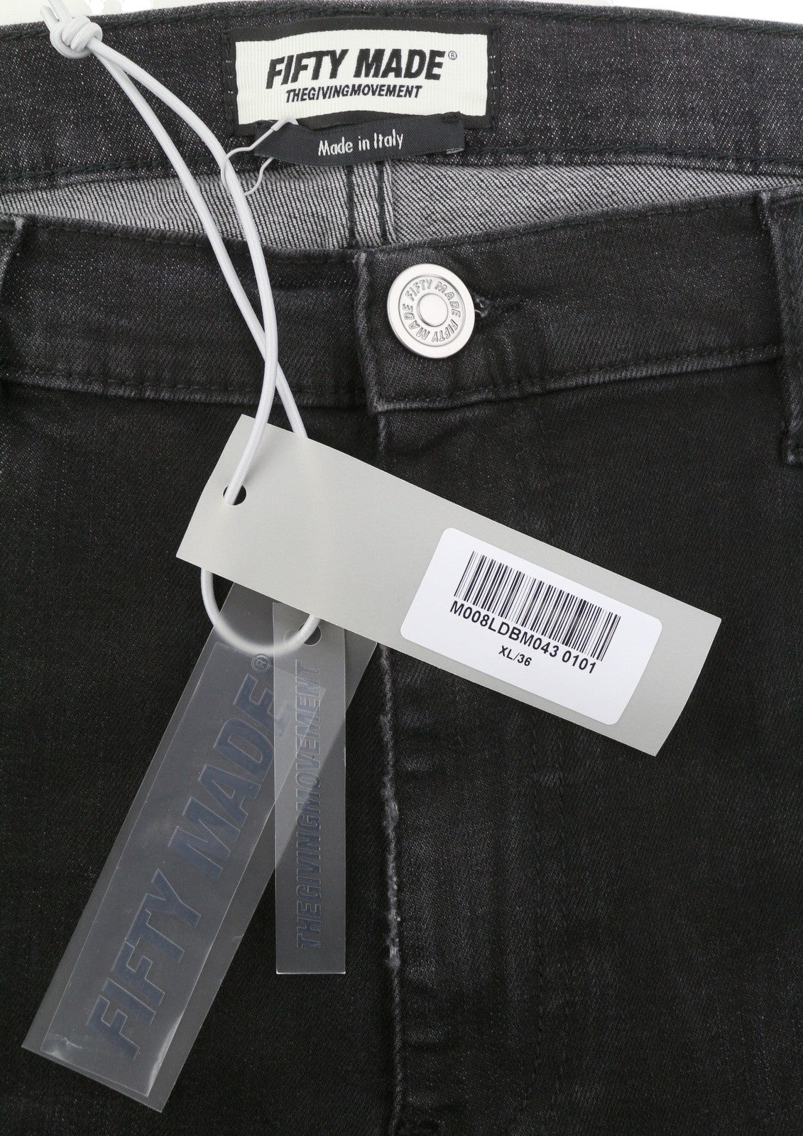 THE GIVING MOVEMENT Fifty Made Men Jeans W36 Distress Skinny Limited Edition
