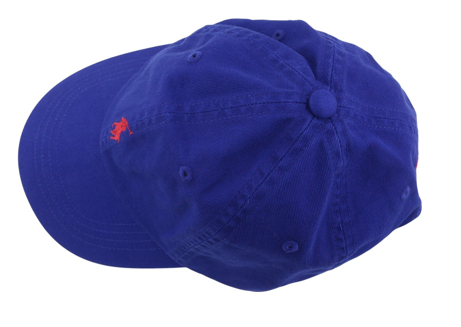 RALPH LAUREN Men Cap OS Blue Cotton Baseball Hat Embroidered Logo Unisex