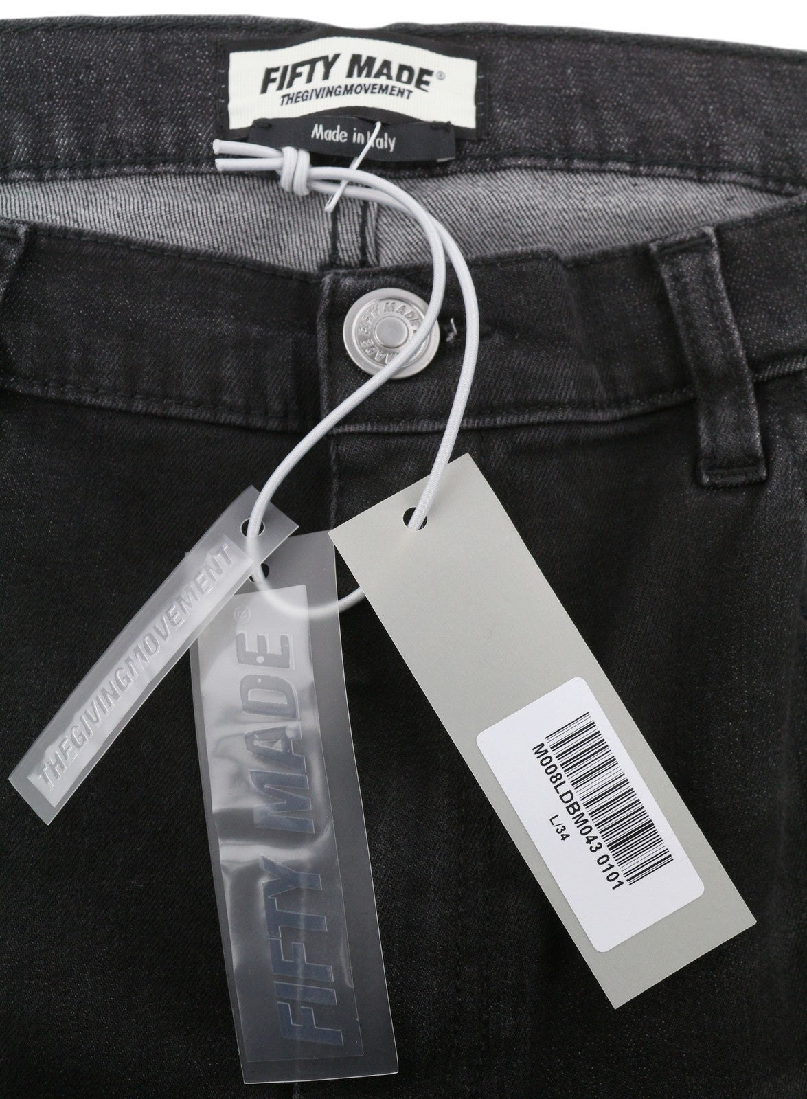 THE GIVING MOVEMENT Fifty Made Men Jeans W34 Distress Skinny Limited Edition