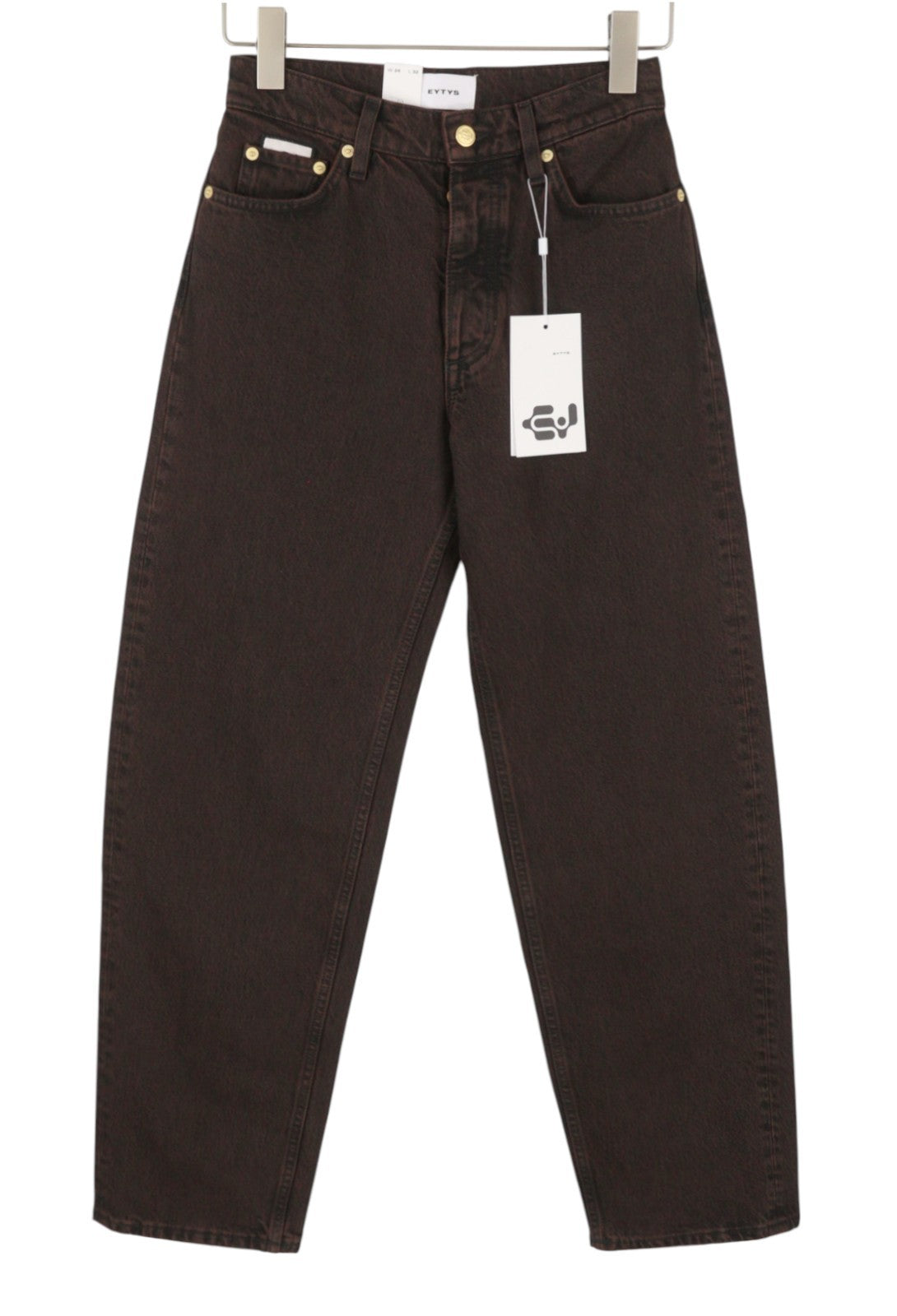 EYTYS Benz Sepia Baggy Fit Women Jeans W34/L32 Brown Faded Men Unisex RRP370