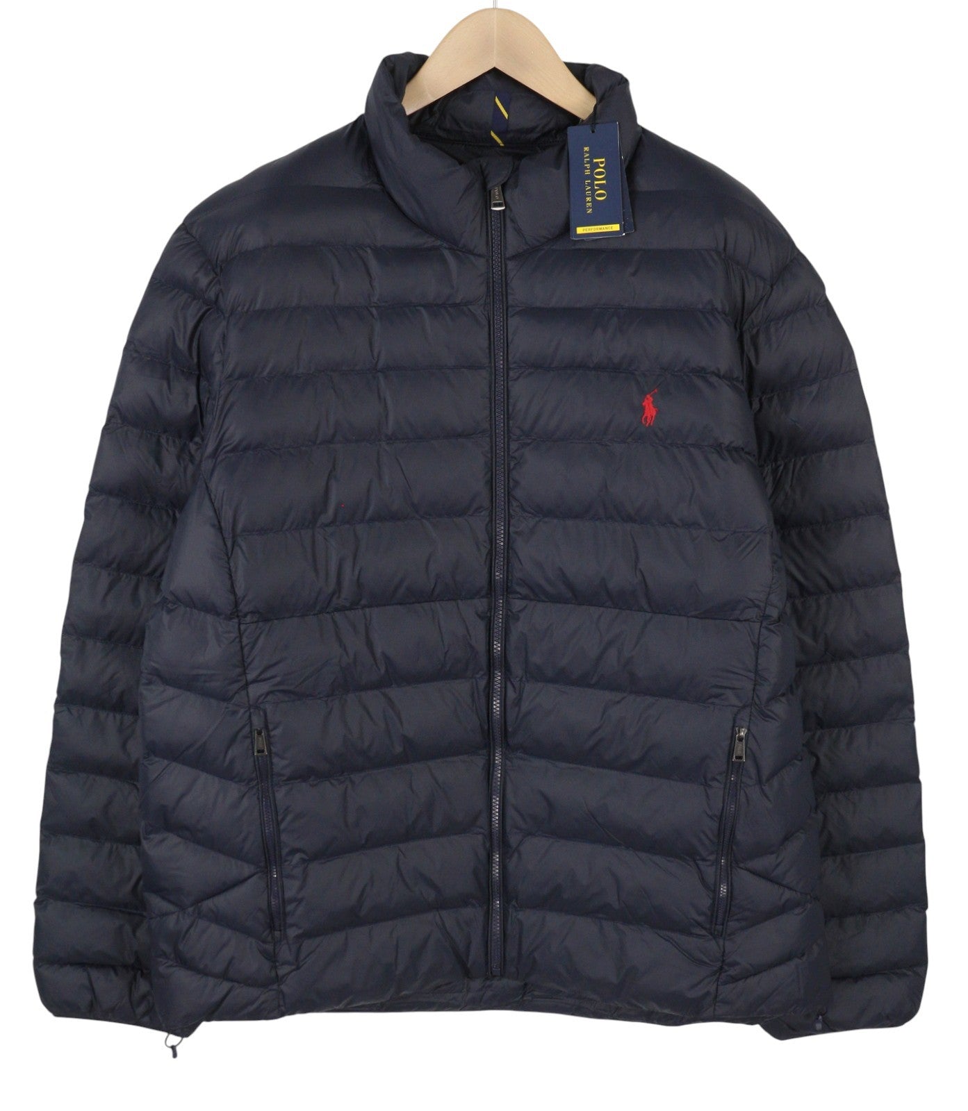RALPH LAUREN Terra Men Jacket 2XL Blue Quilted Performance Puffer RRP350