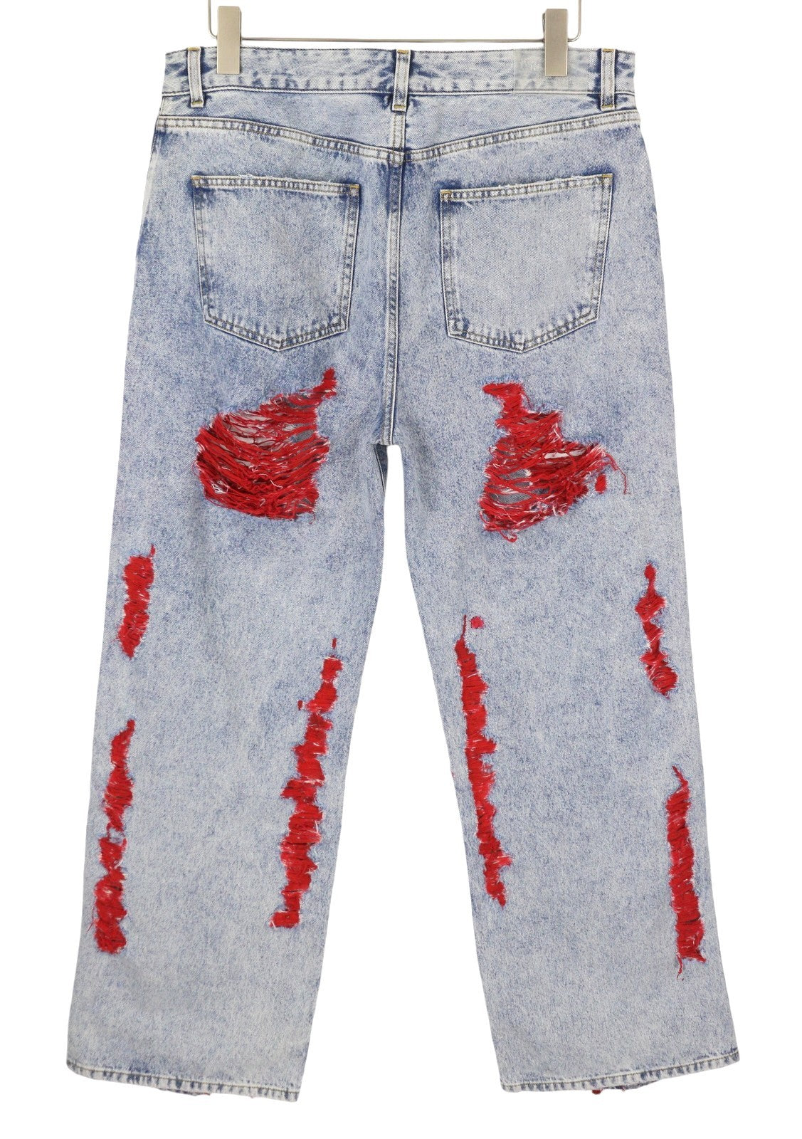 THE GIVING MOVEMENT Fifty Made Women Jeans W34 Blue Distress Limited Edition