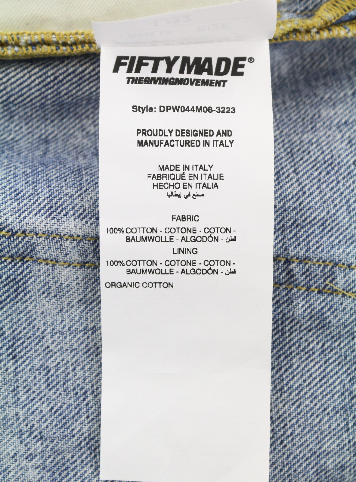 THE GIVING MOVEMENT Fifty Made Women Jeans W34 Blue Distress Limited Edition