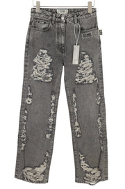 THE GIVING MOVEMENT Fifty Made Women Jeans W30 Grey Distress Limited Edition