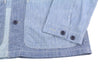 Blue Cotton Button-Up