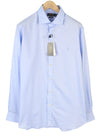 Blue Cotton Dress Shirt
