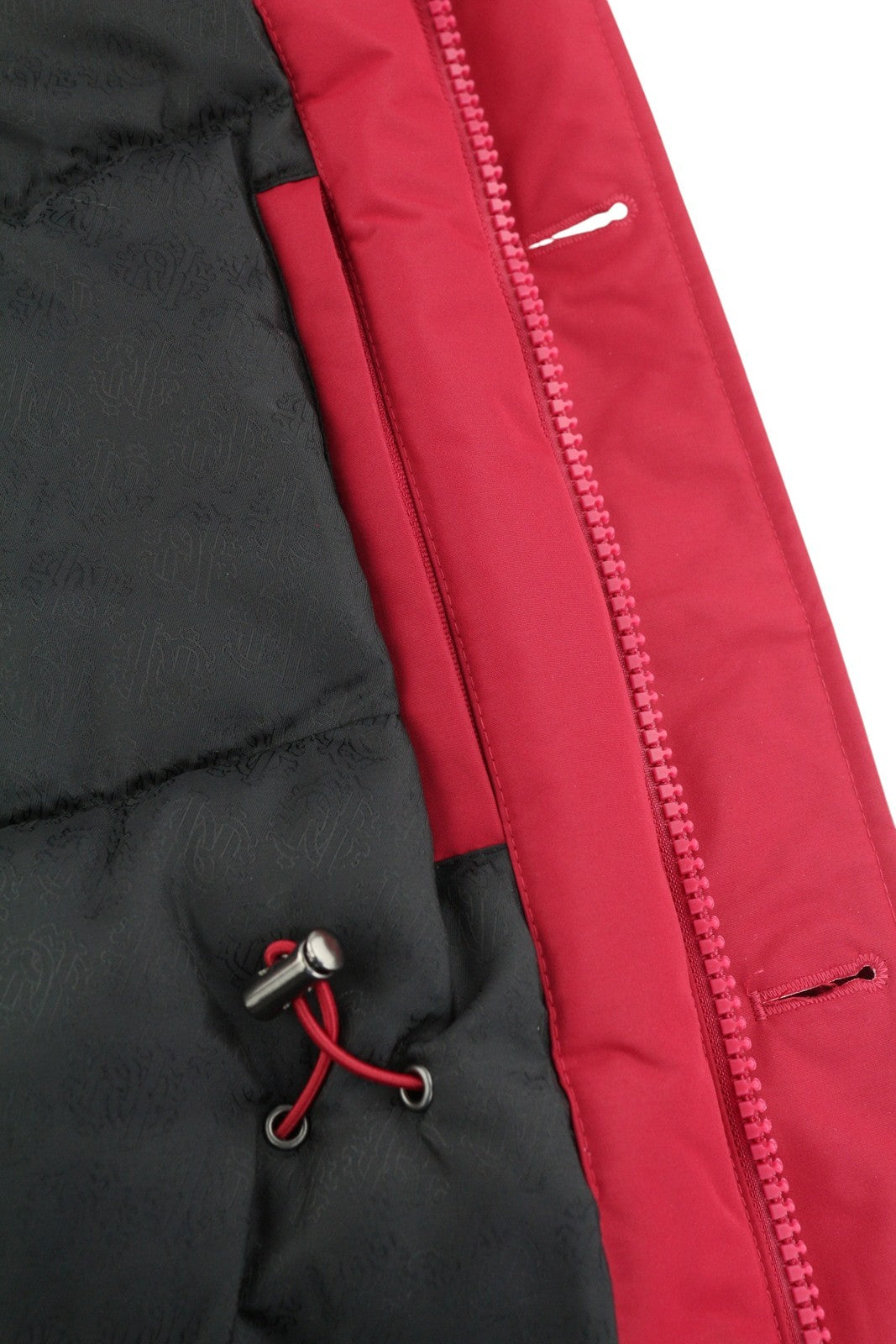 ROBERTO CAVALLI Men Jacket L Red Padded Hooded Full Zip Parka RRP560