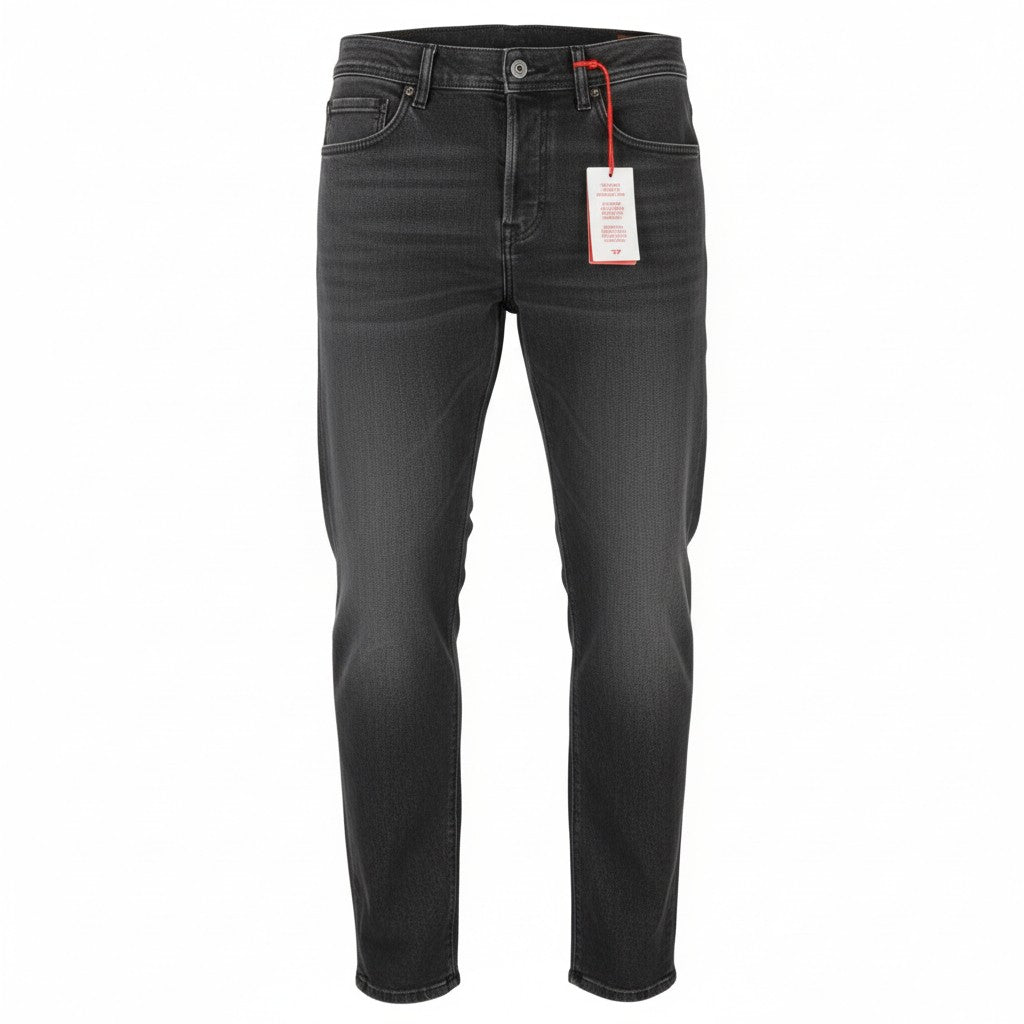DIESEL 2023 D-Finitive 09F84 Men Jeans W30/L34 Grey Faded Regular Tapered Leg
