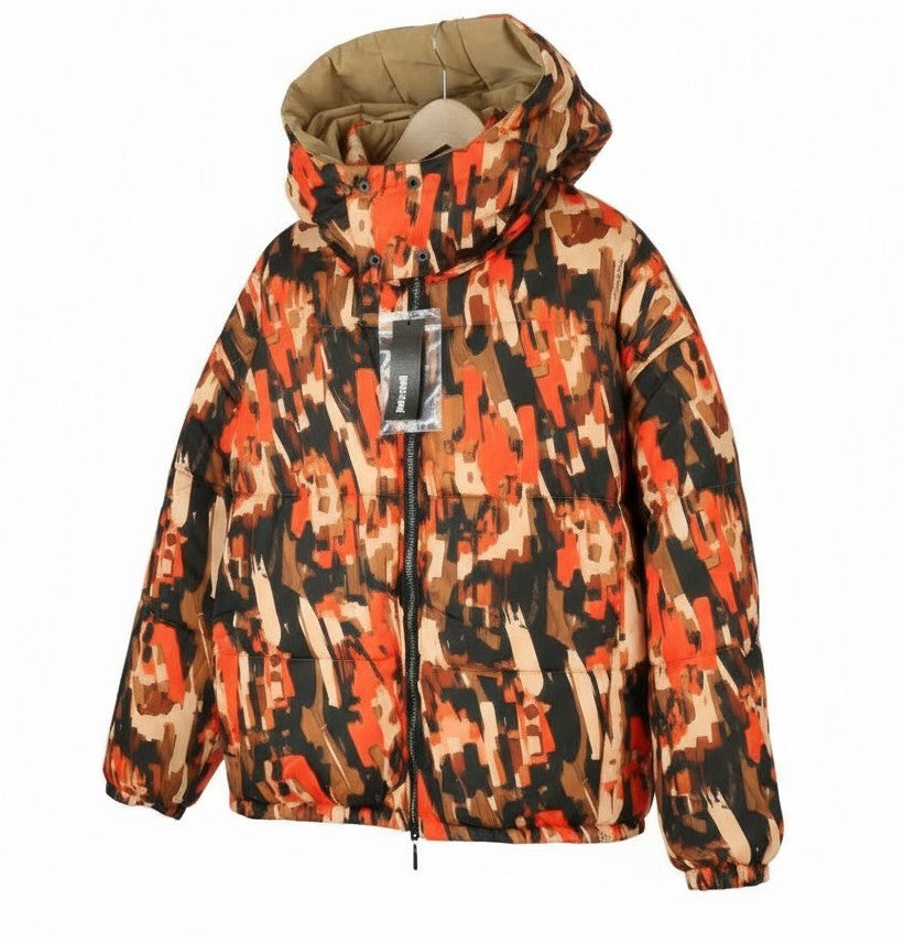 Braune Polyesterjacke