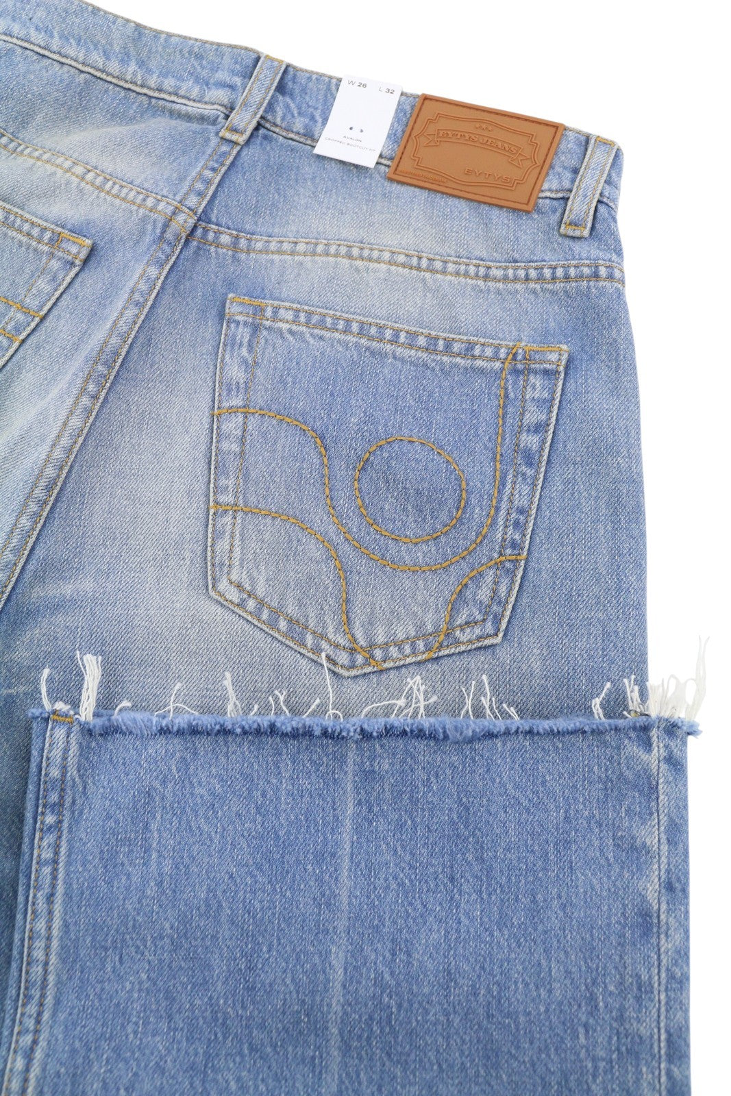 EYTYS Avalon Torn Indigo Cropped Bootcut Fit Women Jeans W26/L32 Blue RRP370