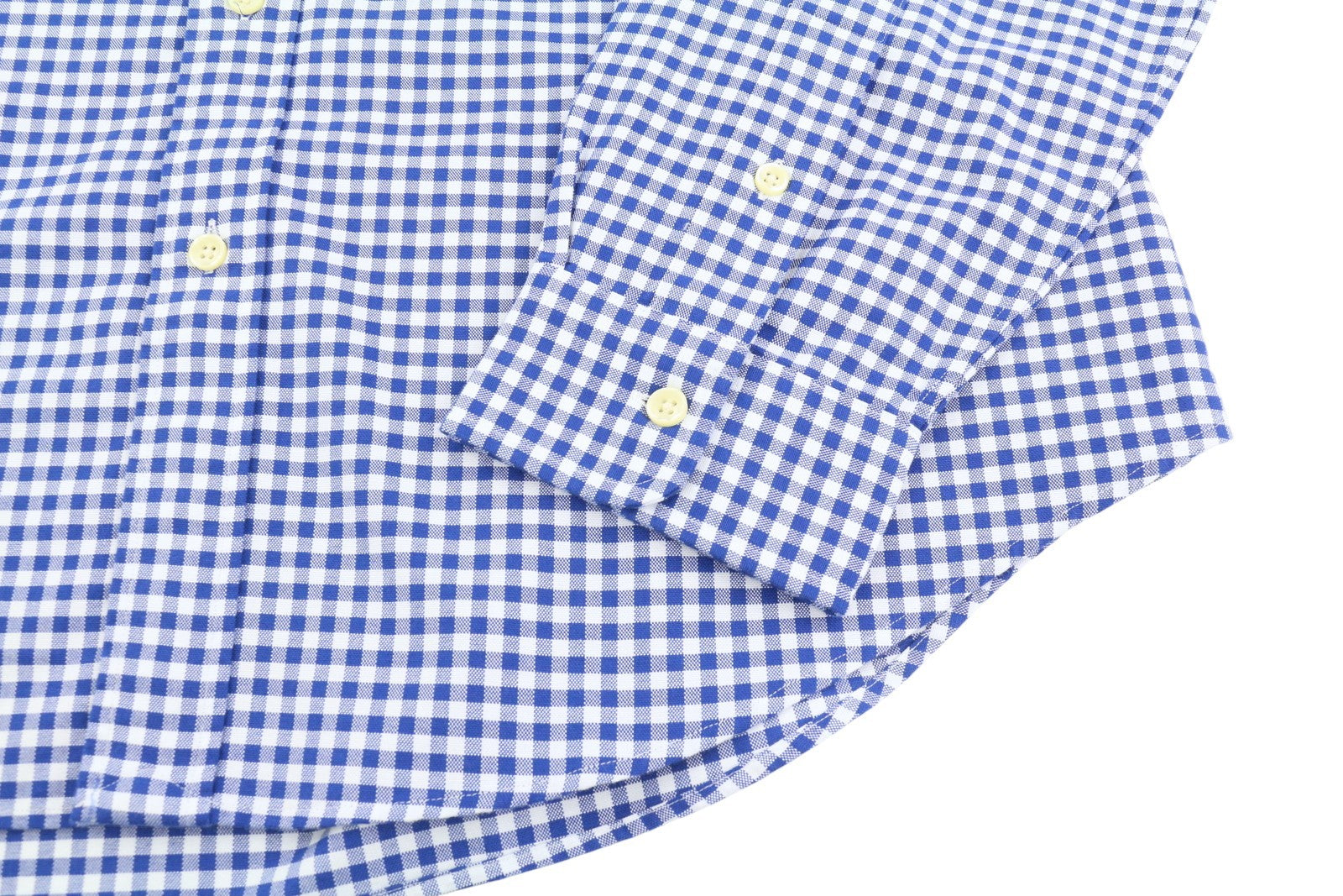 RALPH LAUREN Core Replen Men Shirt XL Blue Check Casual Button-Down RRP159
