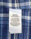 Blue Cotton Button-Up