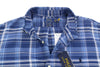 Blue Cotton Button-Up