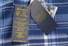 Blue Cotton Button-Up