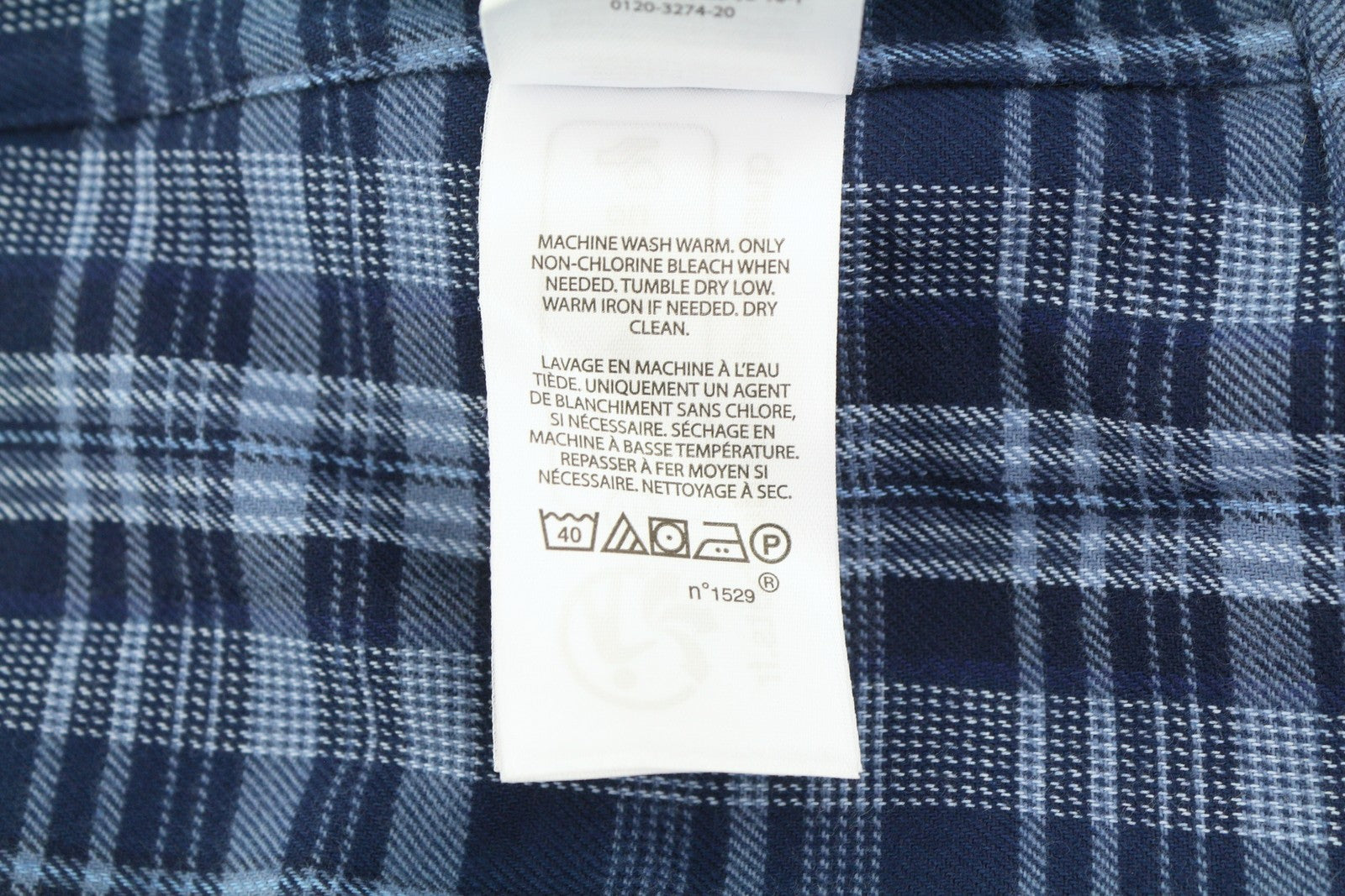RALPH LAUREN Men Shirt M Blue Performance Plaid Custom Fit Flannel RRP169