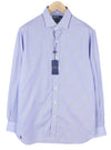 Blue Cotton Dress Shirt
