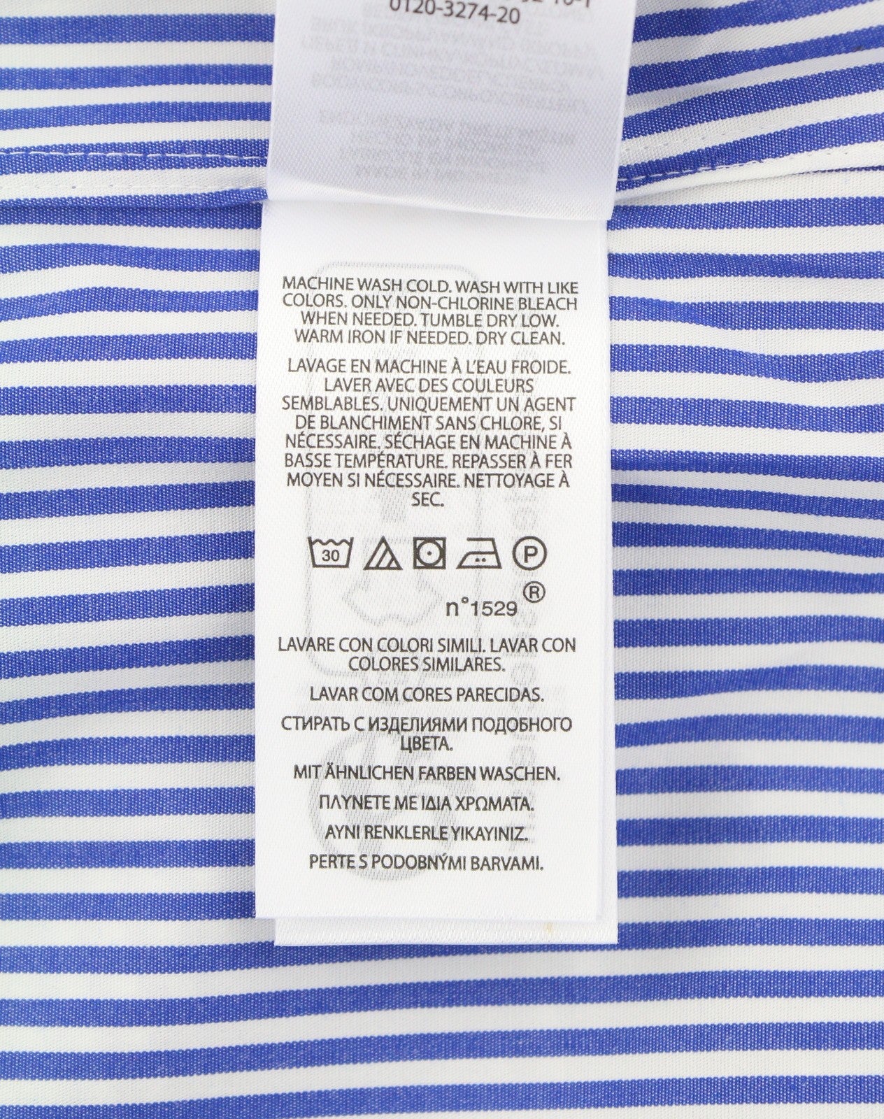 RALPH LAUREN Core Replen Men Shirt XL Stretch Stripe Custom Fit Button-Down