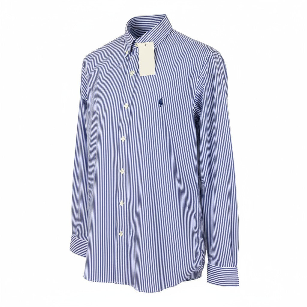 RALPH LAUREN Core Replen Men Shirt S Stretch Striped Custom Fit Button-Down