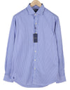 Blue Cotton Button-Up