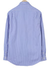 Blue Cotton Button-Up